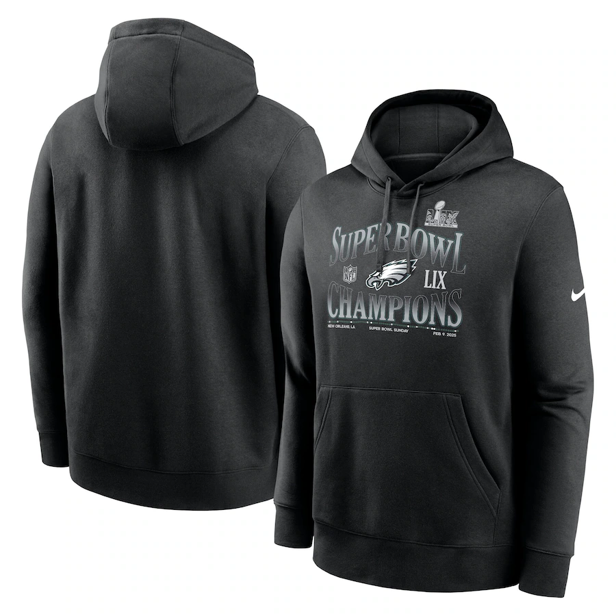 Men Philadelphia Eagles blank Black  NFL 2025 hoodie style 6->philadelphia eagles->NFL Jersey